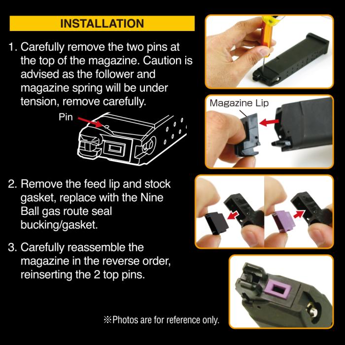 Nine Ball Magazine Gas Route Seal Bucking Aero - Umarex Glock Series
