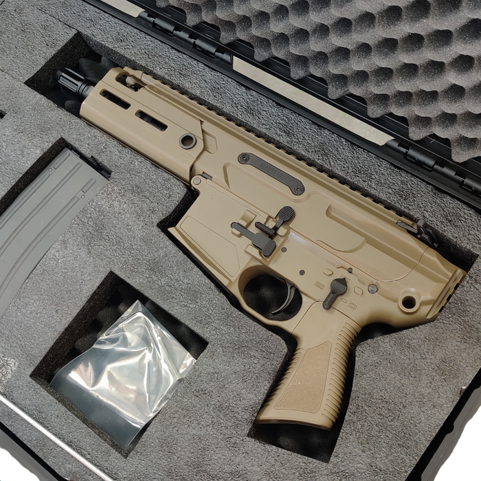 Salvo Precision MCX Rattler 300 GBBR & Case - Tan