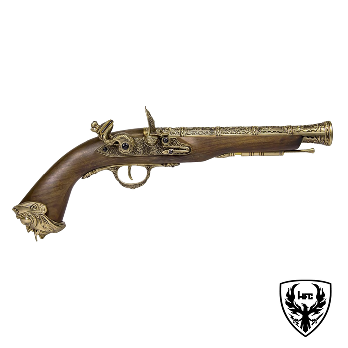 HFC Pirate Flintlock Gas Pistol - Gold