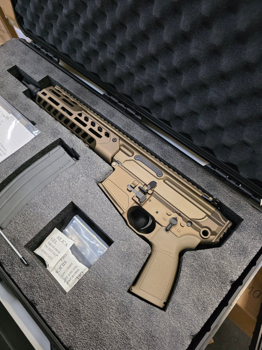 Salvo Precision MCX Spear 10.5 LTCSAW GBBR & Case V2 - Dark Earth