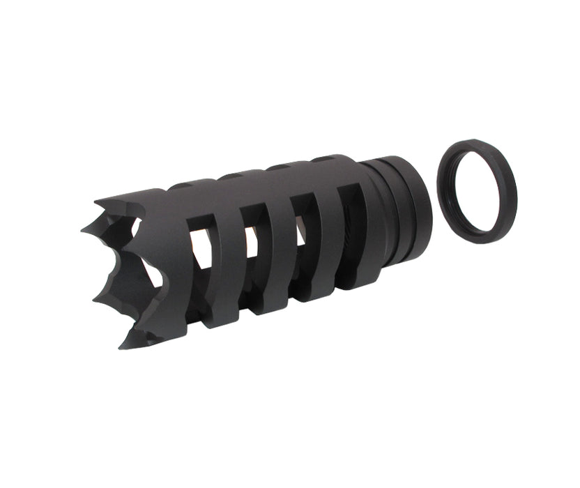Wii Tech Shark 2 Aluminium Muzzle Brake for Marui Saiga-12K