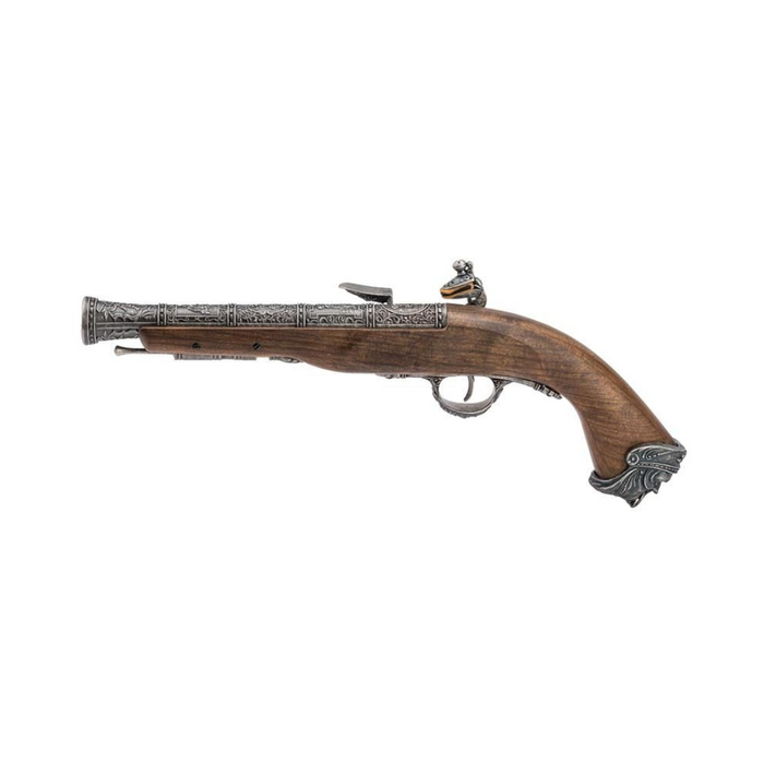 HFC Pirate Flintlock Gas Pistol - Silver