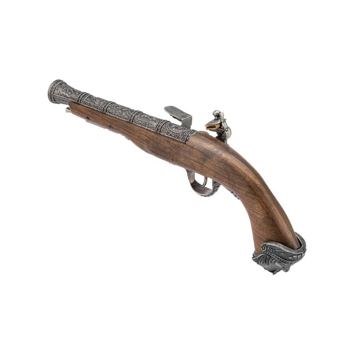 HFC Pirate Flintlock Gas Pistol - Silver