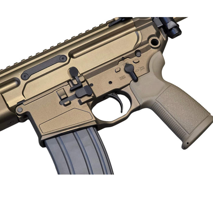 Salvo Precision MCX Spear 10.5 LTCSAW GBBR & Case V2 - Dark Earth