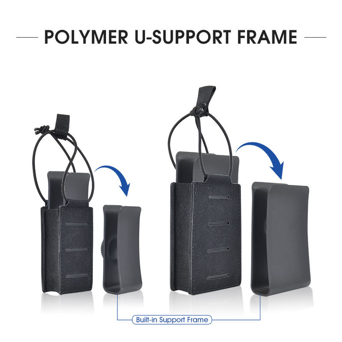 Amomax Fabric Rifle Magazine Pouch - Black