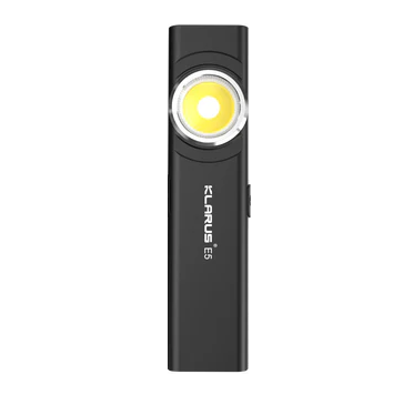 Klarus E5 Ultralight Magnetic Dual Flashlight - 600LM - Black