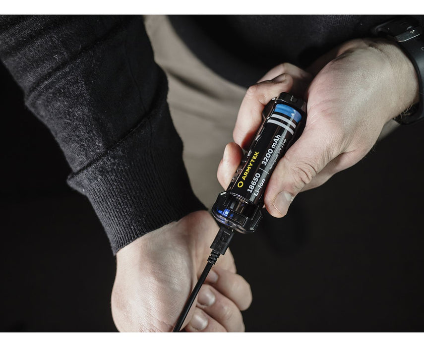 Armytek Dobermann Flashlight Extended Set - Black
