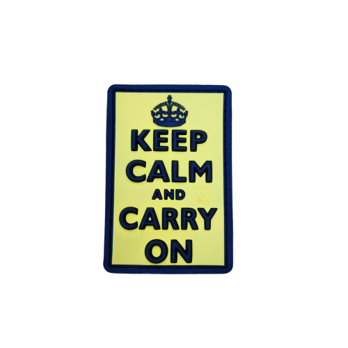 JTG 3D Rubber Keep Calm & Carry On Patch