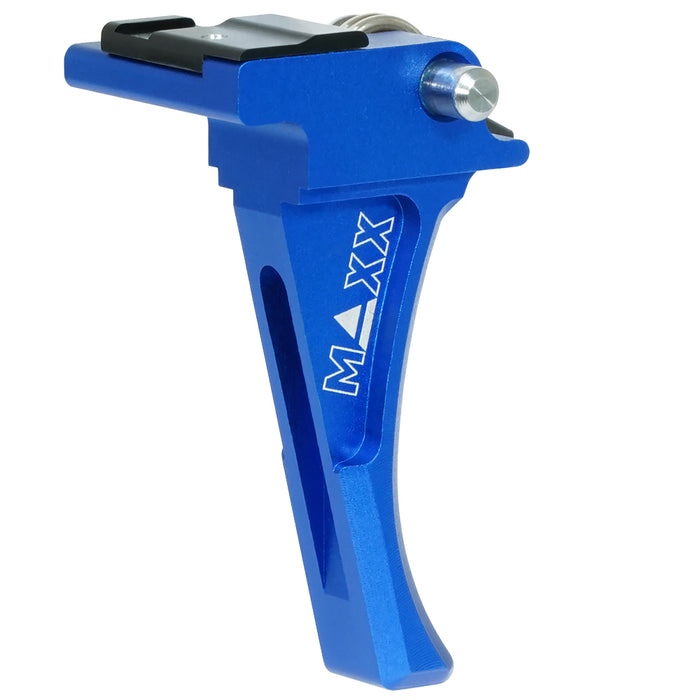 Maxx CNC Aluminum Advanced Speed Trigger (Style D) Blue - ASG EVO 3