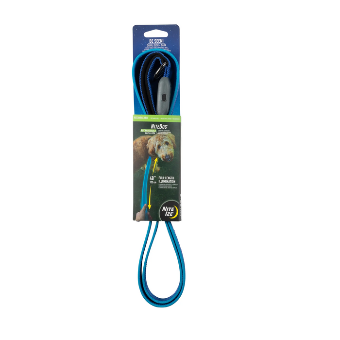Nite Ize LED Dog Leash 48" - Blue