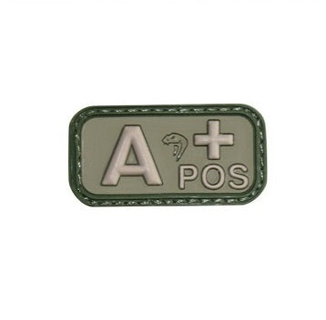 Viper Bloodtype A-POS Patch - Green