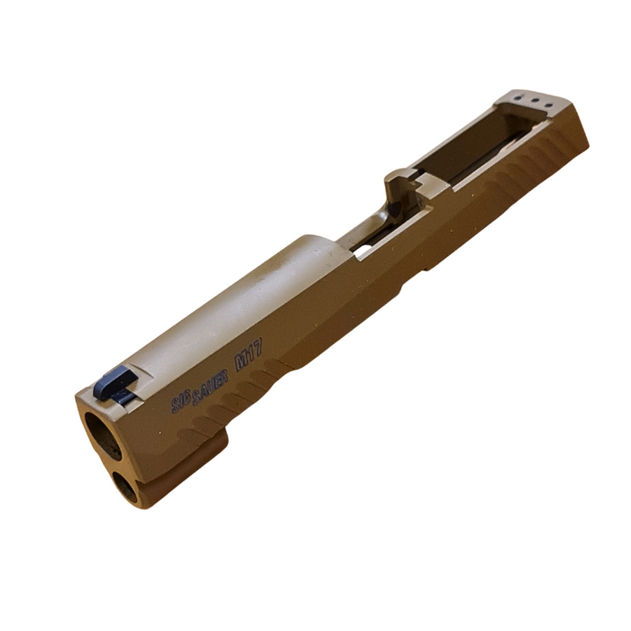 Tan pistol slide