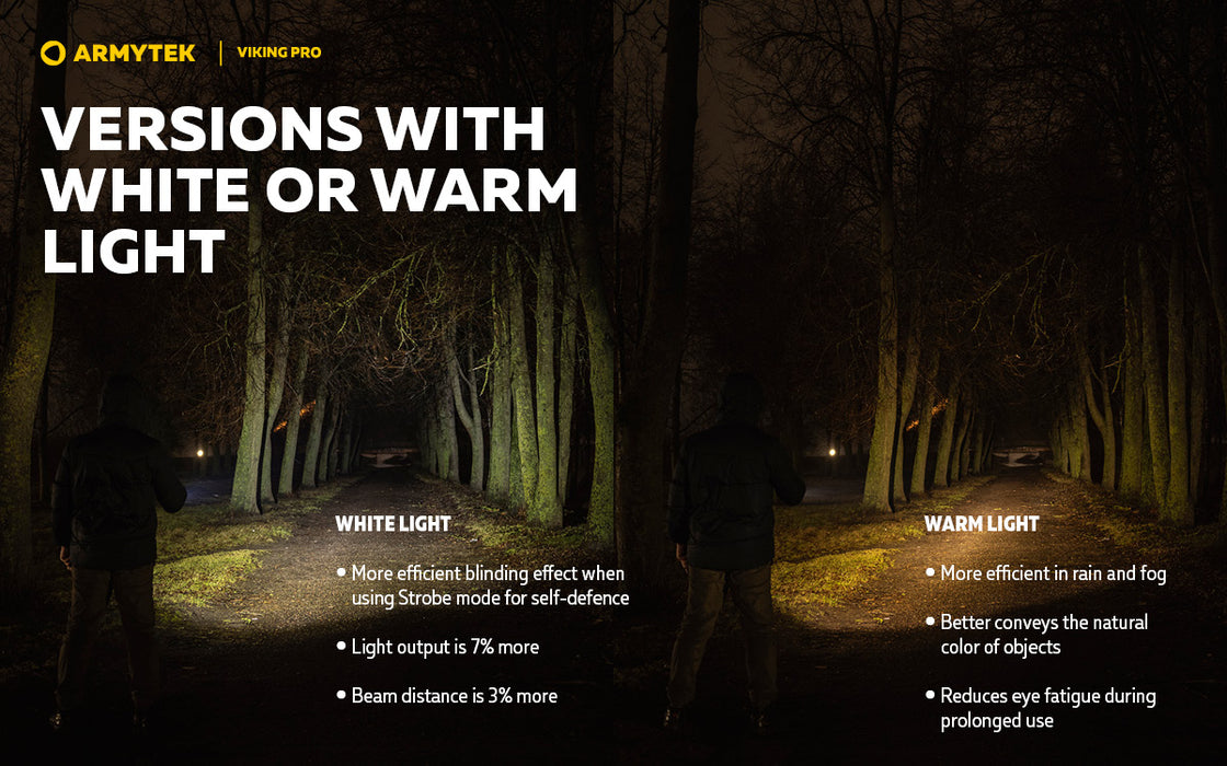 Armytek Viking Pro Flashlight Extended Set - Black