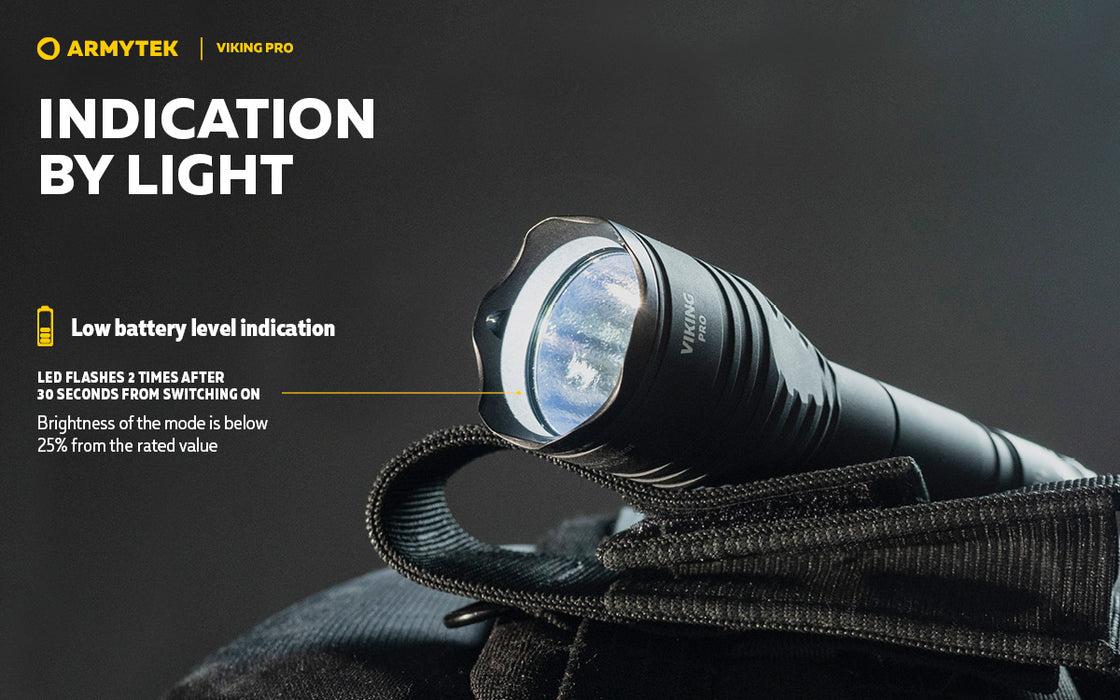 Armytek Viking Pro Flashlight Extended Set - Black