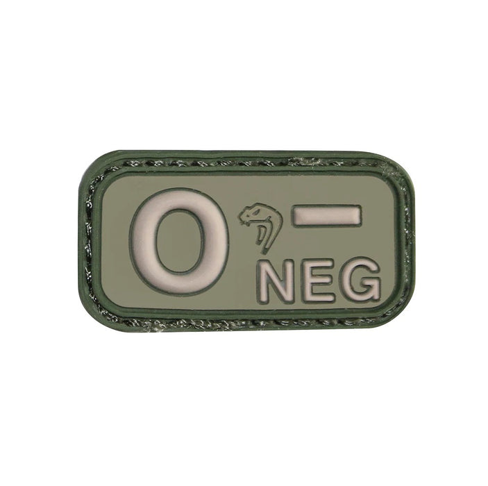 Viper Bloodtype O-NEG Patch - Green