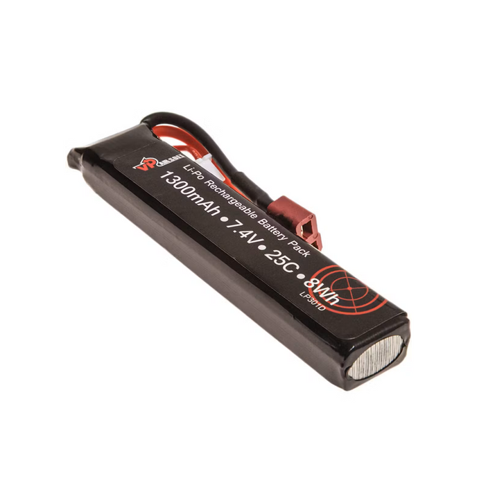 Vapex 7.4V 1300mAh 25C LIPO Battery - Small Stick (Deans Connector)
