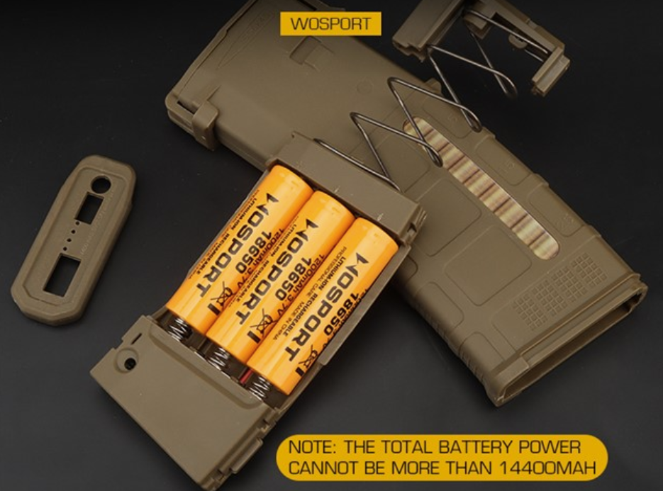 WoSport Rechargeable Battery Box (No Batteries Included)