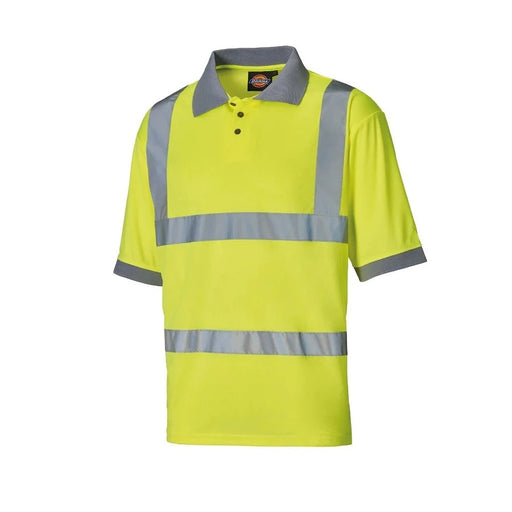 Dickies Hi Vis Yellow Safety Polo Shirt - X-Large