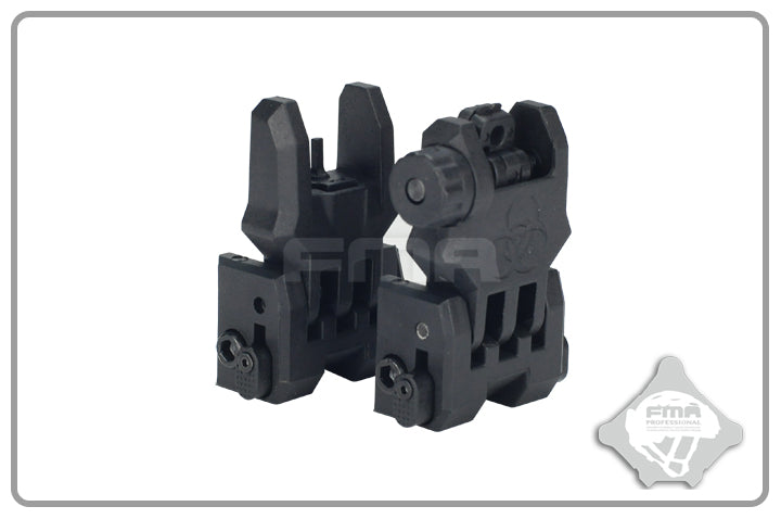 FMA Front & Rear Gen. 3 Foldable Sight - Black