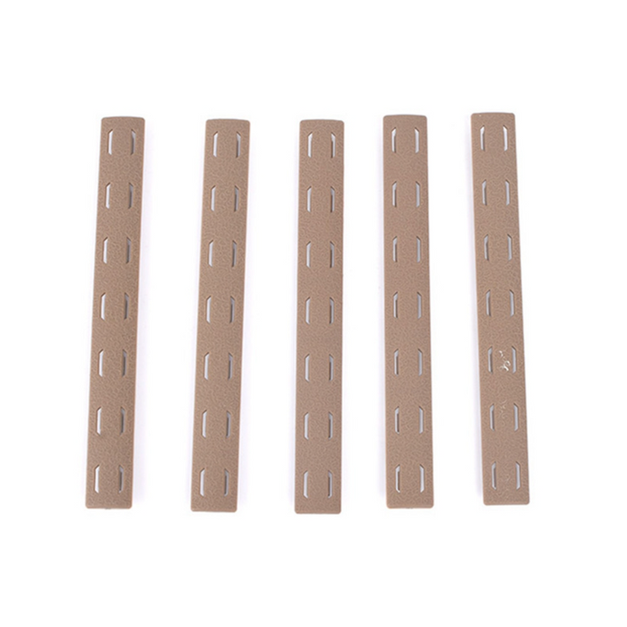 WADSN BCM­ M-Lok Rail Panel Kit, 5.5-inch 5 Pack - Tan