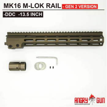 Angry Gun MK16 M-LOK Rail 13.5" - Gen 2 Version - DDC