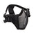 ASG Mesh Half Face Mask With Cheek Pads - Black