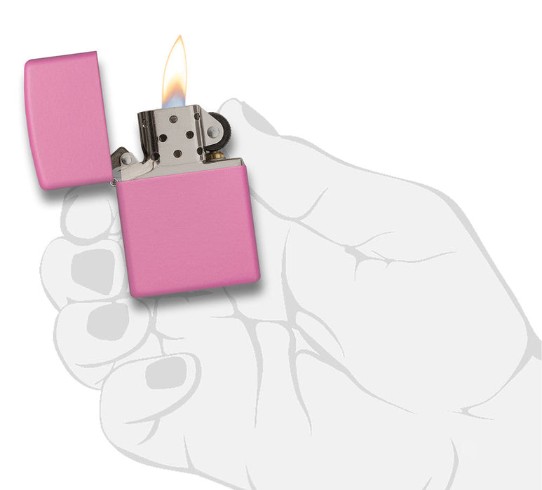 Zippo Regular Pink Matte Lighter - 60001185