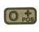 Viper Bloodtype O-POS patch - Olive Drab
