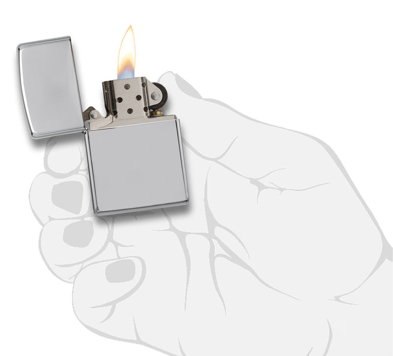Zippo High Polish Chrome Lighter - 60000805
