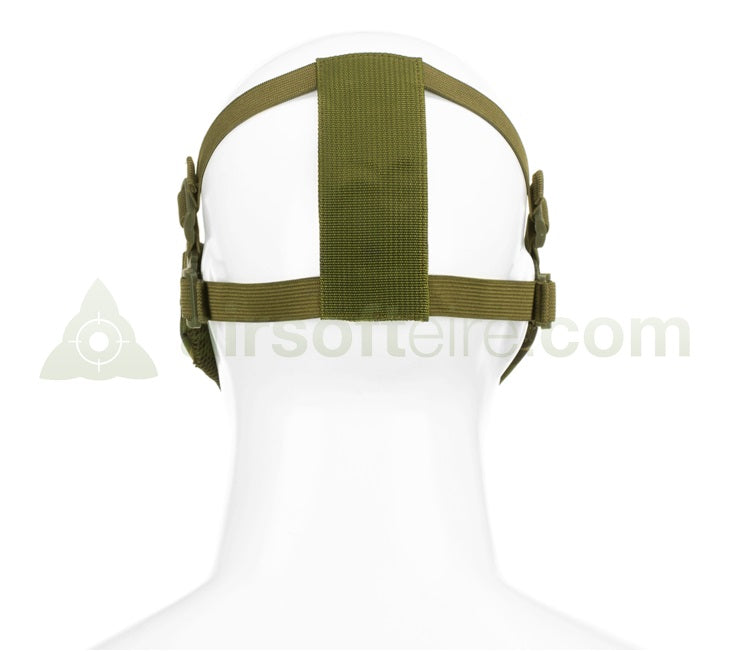 Invader Gear Mesh Half Face Mask With Cheek Pads - Woodland