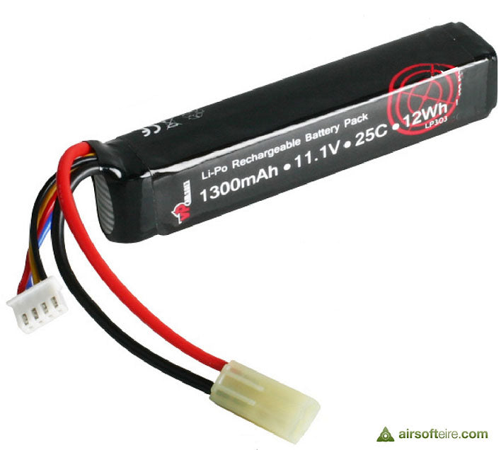 Vapex 11.1V 1300mAh 25C LIPO Battery - Small Stick