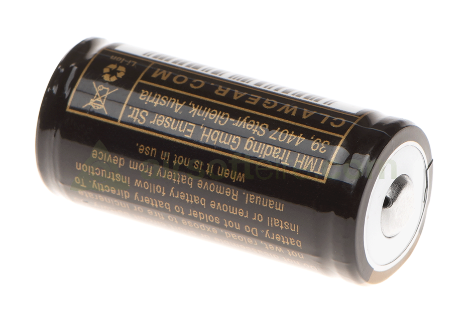 Clawgear 16340 3.7V Battery - 700mAh