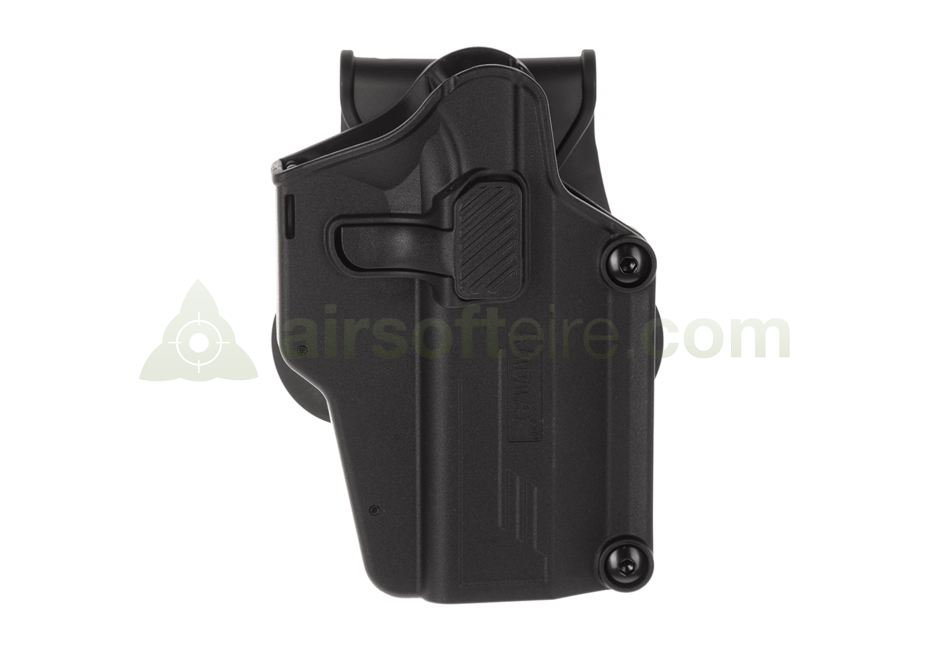 Amomax Q.R. Universal Polymer Paddle Holster - Black