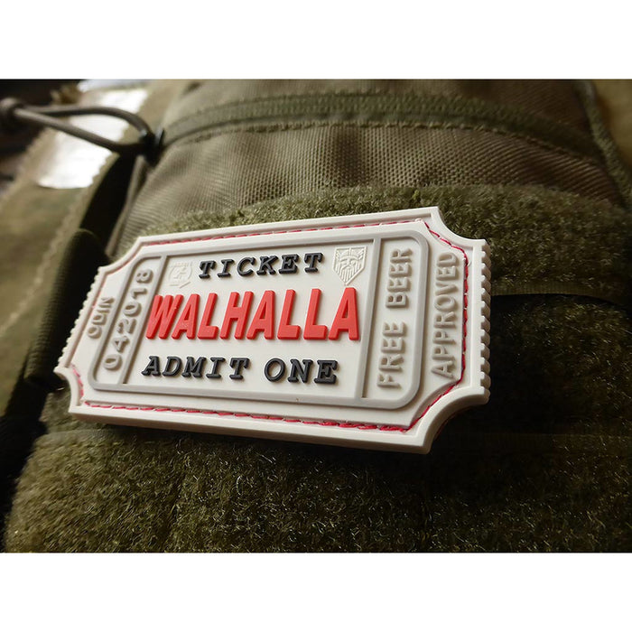JTG 3D Rubber Walhalla Ticket Patch