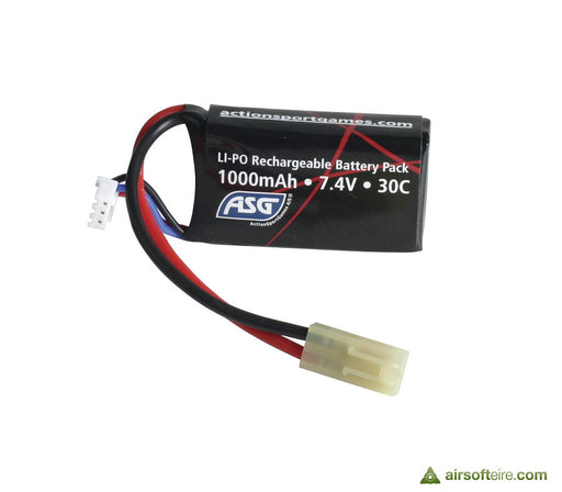 Vapex 7.4V 1000mAh 30C LIPO Battery - Micro