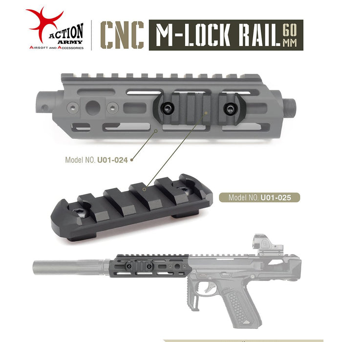 Action Army CNC 5 Slot Rail - M-Lock