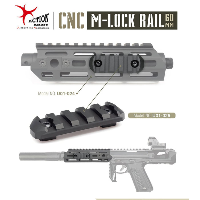 Action Army CNC 5 Slot Rail - M-Lok