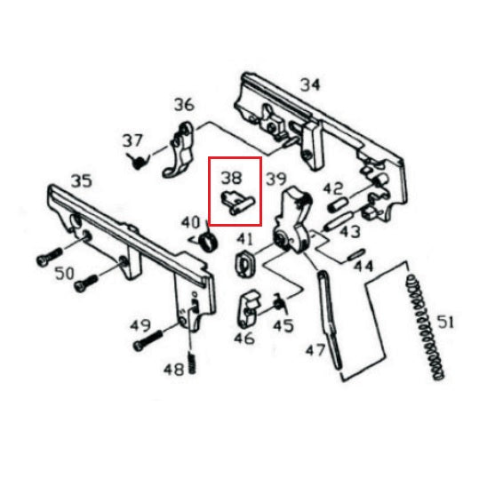 KJ Works M9 Part #38 - Valve knocker / Hammer