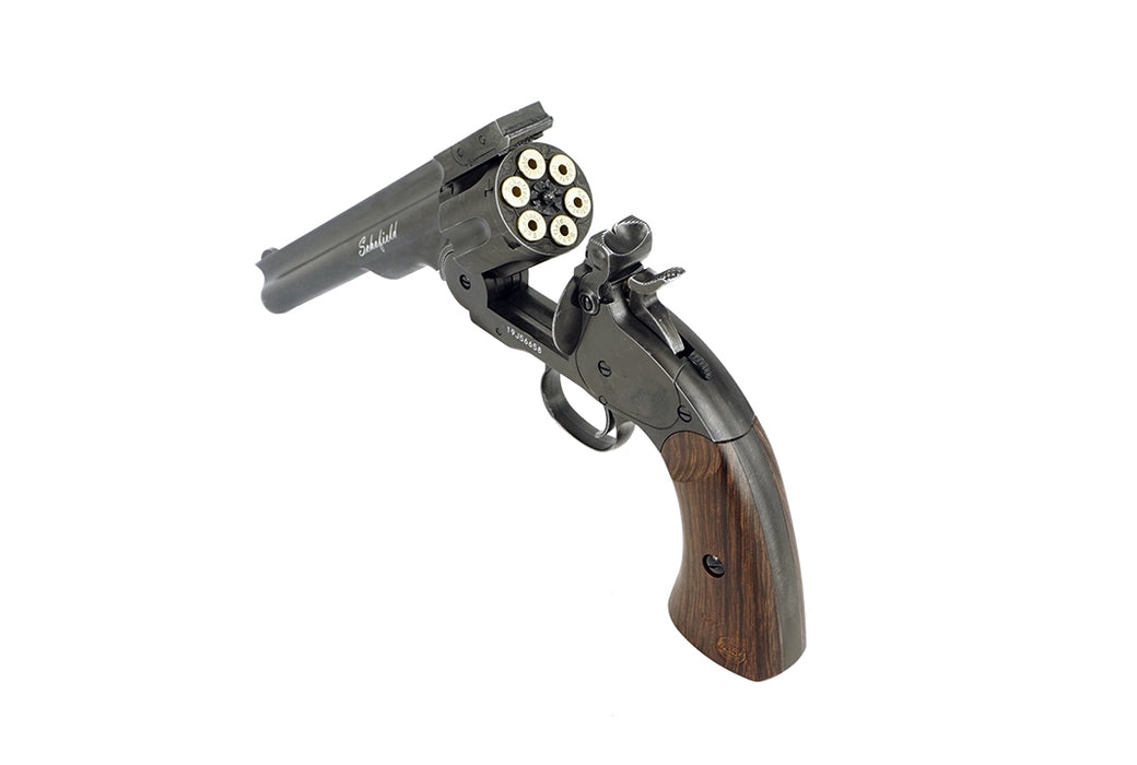 ASG 6" Schofield - Aging Black & Wooden Grip