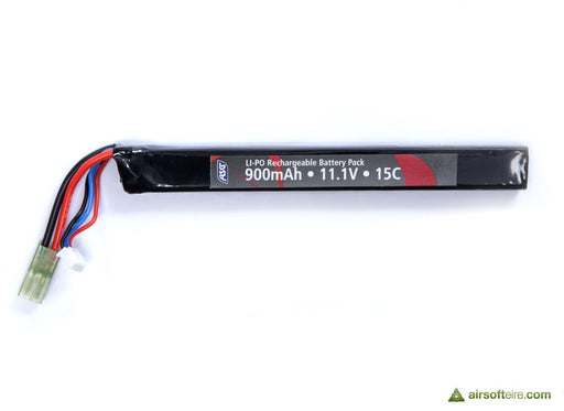 ASG 11.1V 900mAh 15C LIPO Battery - EVO 3 & Buffer Tubes