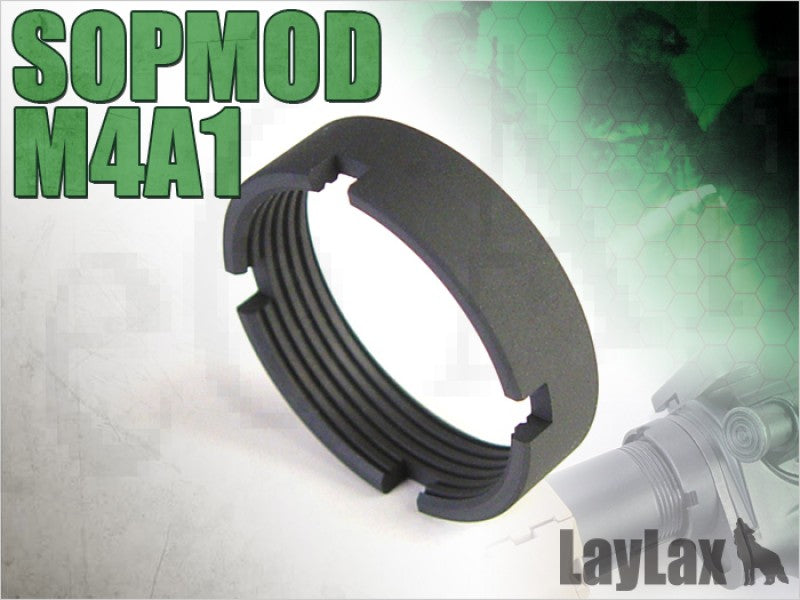 Laylax - Hard Buffer Tube Locking Ring For M4/HK416 Recoils