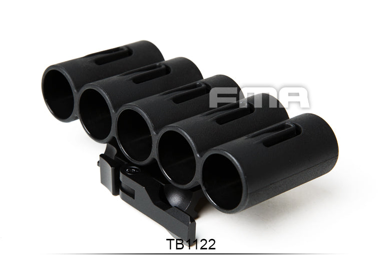 FMA Q.R. Rail Mounted Real Shotgun Shell Holder - x5