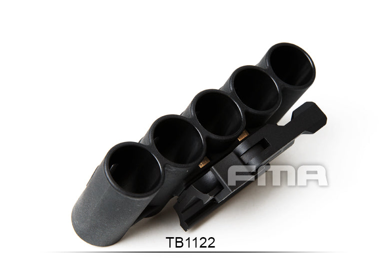 FMA Q.R. Rail Mounted Real Shotgun Shell Holder - x5