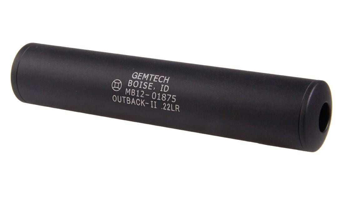 Madbull Gemtech Outback 14mm Pistol Silencer - Black