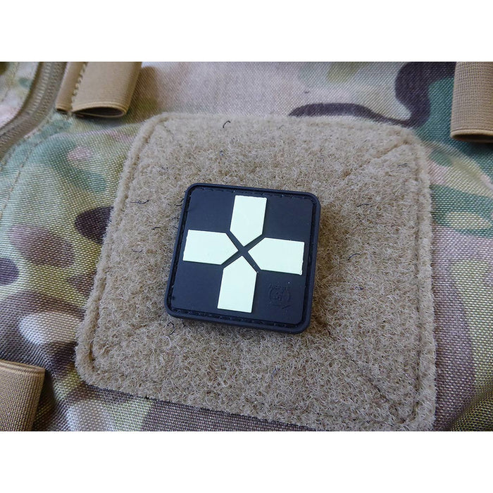 JTG 3D Rubber 40mm Medic Patch - Glow in the Dark