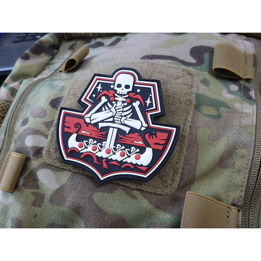 JTG 3D Ghost Ship Skull Patch - Full Colour