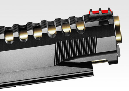 Tokyo Marui HI-CAPA 5.1 - Gold Match, close up of barrel