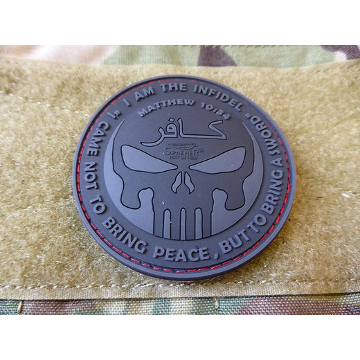 JTG 3D INFIDEL Punisher Patch - Blackops