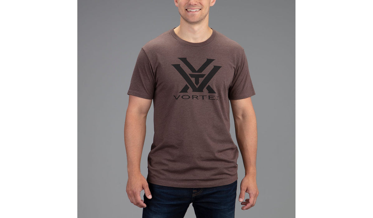 Vortex Optics Core Logo T-Shirt - Brown Heather