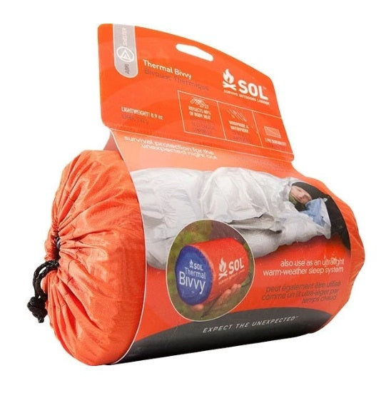 SOL Thermal Bivvy with Rescue Whistle